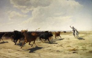 Yuvarlama (tuval üzerine yağlı boya) by Eugene Burnand