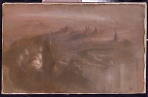 Aurora (tuval üzerine yağlıboya) by Eugène Carrière