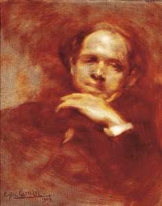 Pau Casals'ın portresi, çellist, şef ve İspanyol besteci (1876-1973) 1903 (tuval üzerine yağlı boya) by Eugène Carrière