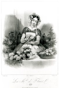 Çiçek Satıcısı, c. 1840 by Eugene Charles Francois Guerard