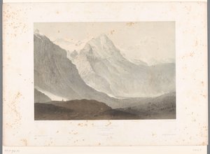 Grindelwald vadisinin görünümü Grindelwald Vadisi (nesne üzerindeki başlık) İsviçre ve Savoy