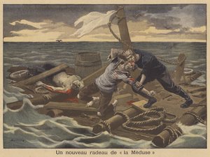 Yeni bir Medusa Salı (renkli lito) by Eugene Damblans