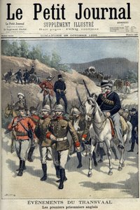 Güney Afrika - Boer Savaşı. Transvaal olaylar. Boers tarafından yakalanan ilk İngiliz mahkumlar. Damblans