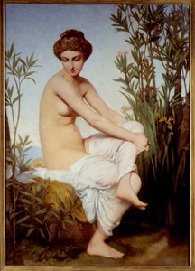 Eugene Amaury Duval (1808-1885) tarafından yapılan Antik Yüzücü Tablosu 19. yüzyıl Rouen Güzel Sanatlar Müzesi