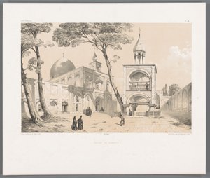İsfahan Vank Katedrali Eglise de Djoulfa Ispahan (nesne üzerindeki başlık) Pers manzaraları (dizi başlığı) Perse modern (dizi başlığı) by Eugene Flandin
