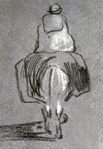 Berberi eşeğe bindi by Eugène Fromentin