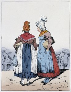 İki Kadın, Kahire Meydanı - Eugène Forest, ed. Delpech, Paris, v.1830