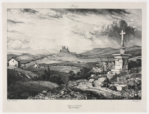 Larderole Kalesi, 1832. by Eugene Isabey