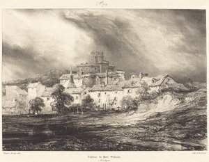 Pont-Gibaud Kalesi by Eugene Isabey