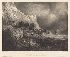Dieppe çevresinde by Eugene Isabey