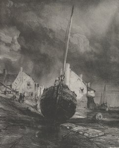 Saint-Valéry-sur-Somme hatırası, 1833. by Eugene Isabey