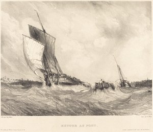 limana dön by Eugene Isabey