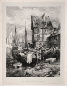 Altı Deniz Piyadesi: Bir Limanın İçi, 1833. by Eugene Isabey