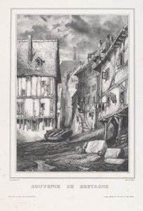 Brittany hatırası by Eugene Isabey