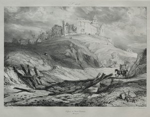 Aziz Nectaire Kilisesi. by Eugene Isabey