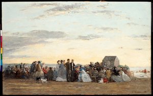 Sahil Sahnesi, 1865 by Eugene Louis Boudin