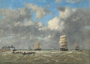 Le Havre, 1883. by Eugene Louis Boudin