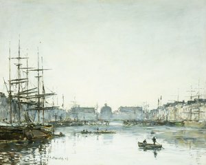 Le Havre, Ticaret Havzası, 1894 by Eugene Louis Boudin
