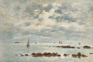 Alçak Gelgit, Aziz Vaast la Hougue, 1892 by Eugene Louis Boudin