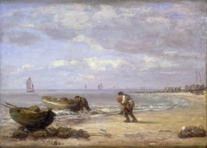 Honfleur yakınlarındaki Alçak Gelgit by Eugene Louis Boudin
