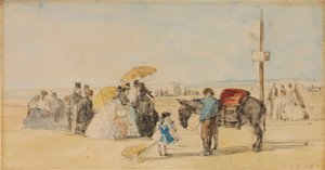 Sahilde, 1866 by Eugene Louis Boudin