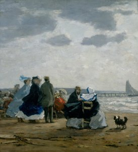 Sahilde, Dieppe, 1864. by Eugene Louis Boudin