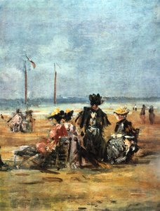 Sahilde, detay, 1880 by Eugene Louis Boudin