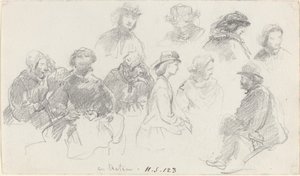 Gemideki Yolcular, 19. yüzyılın sonlarında. by Eugene Louis Boudin