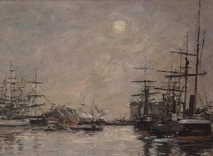 Barre Havzası, Le Havre by Eugene Louis Boudin