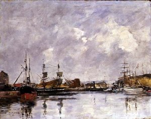 Dunkirk Limanı by Eugene Louis Boudin