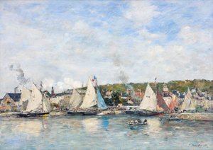 Trouville limanı, 1893. by Eugene Louis Boudin