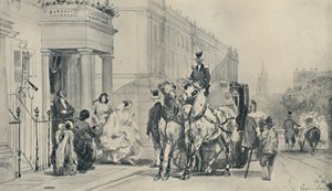 Eaton Meydanı'nda, 1850, 1920 by Eugene Louis Lami