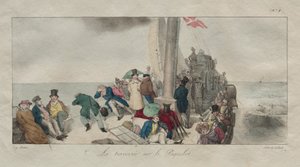 Londra Hatıra Eşyası: Paket Teknede Geçiş by Eugene Louis Lami