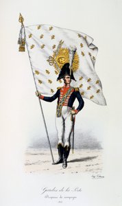 Kapı Muhafızları, Sefer bayrağı, 1815 by Eugene Titeux