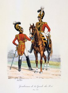Kral Muhafızlarının Jandarmaları, 1814-15 by Eugene Titeux
