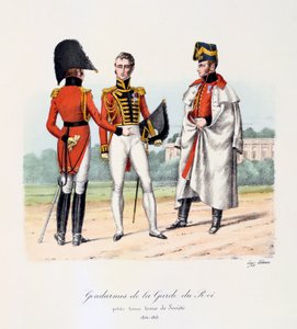 Kral Muhafızlarının Jandarmaları, Soyunma ve Büro Giydirme, 1814-15