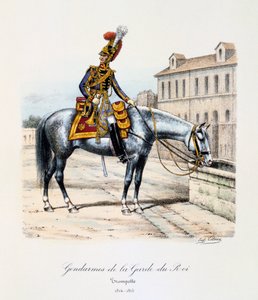 Kral Muhafızlarının Jandarmaları, Trompetçi, 1814-15 by Eugene Titeux