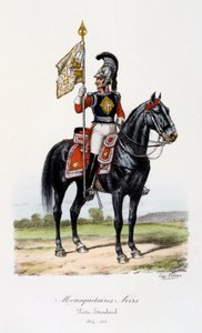 Kara Silahşörler, Standart Taşıyıcı, 1814-15 by Eugene Titeux