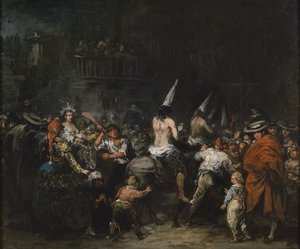 Engizisyon tarafından mahkum edildi, 19. yüzyılın ikinci yarısı. by Eugenio Lucas Velázquez