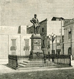Vittorio Emanuele II Anıtı (1820-1878), Eugenio Maccagnani (1852-1930), Lecce, Apulia, İtalya by Eugenio Maccagnani