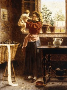 Hassas Bir An (tuval üzerine yağlı boya) by Eugenio Zampighi