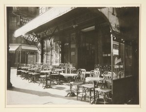 Kahve? - Büyük Ordu Bulvarı by Eugène Atget
