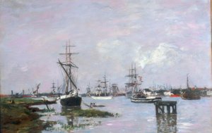 Anvers, liman by Eugene Louis Boudin