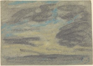 Denizin Üzerindeki Bulutlar by Eugène Boudin