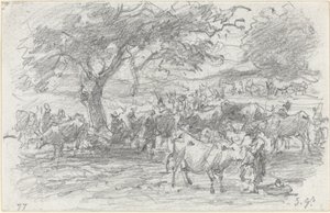 Çoban ve Sığır by Eugène Boudin