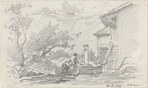 Kuyudaki Kadınlar, Allinges by Eugène Boudin