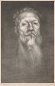 Auguste Rodin. by Eugène Carrière