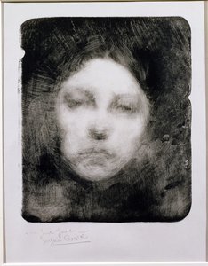 Genç Kızın Başı, 1890 by Eugène Carrière