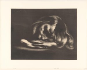uyuyan kız sommeil by Eugène Carrière