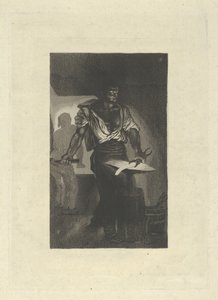 Bir Demirci, 1833., 1833. by Eugène Delacroix